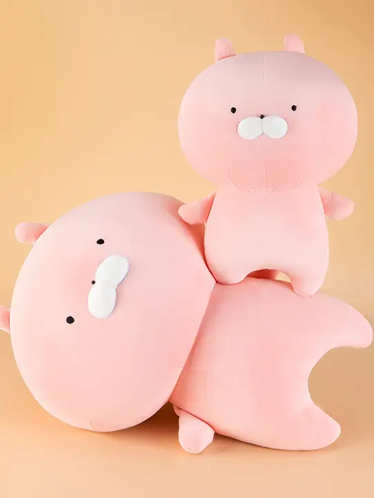 可愛いピンクのウサギとクマの毛布玩具【極上の柔らかさ・抱き枕・寝室用】