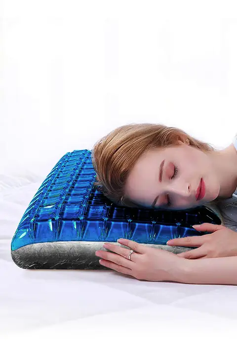 快適な睡眠をサポート！ジェル枕【頸椎保護・低反発・夏用・眠りの質向上】
