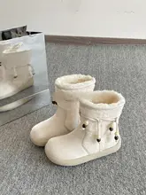 冬用 保温厚底雪地靴【女性用・極上の柔らかさ・ファー付き】