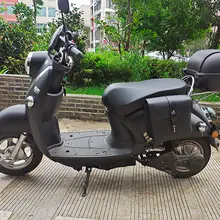 防水 レザーサドルバッグ【電動バイク用・ツール収納・側面取り付け】