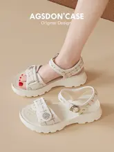 夏用レディーススポーツサンダル【厚底・通気性・フラット】