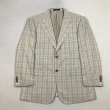 ヴィンテージスタイルの軽やかなビジネスカジュアル男性用ジャケット【春夏用・シンプルデザイン】