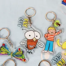 アクリル製キーホルダー【絵本関連・小学生向け・お祝いギフト・カートゥーンデザイン】