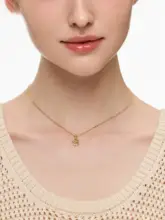 レディース DIY アルファベットネックレス【重ね着用・デザインのある鎖骨アクセサリー】