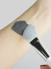 シリコン製フェイスマスクブラシ【柔らかい毛・白泥用・美容院やスパ向け】
