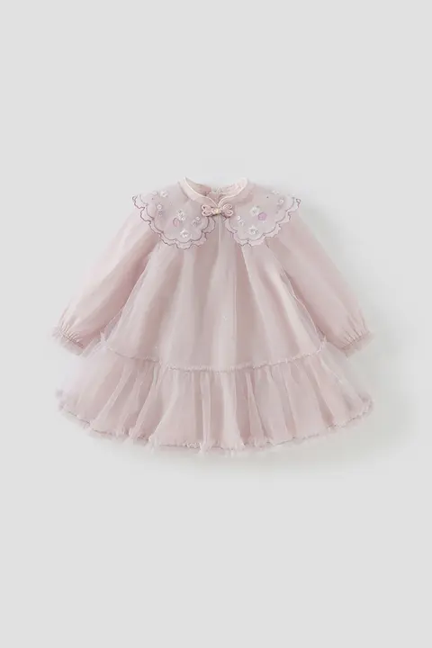 秋用 ベビー用 漢服風 ドレス【女の子用・プリンセスドレス・お祝い用】