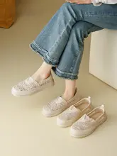厚底フラットシューズ【レディース・通気性・キャンバス・夏用】
