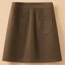 毛真冬用Aラインミニスカート【シンプルでスタイリッシュ・カジュアル】