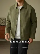 ジャケット メンズ ジャカード 凹凸感 シンプル 襟付き 無地 ビジネスカジュアル 通勤 秋「DENXEEX」