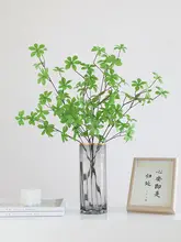 ベルフラワー枝 偽物植物 挿花飾り リビング装飾 偽の花 緑植