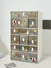 デスク用収納ボックス【抽斗付き・学生寮向け・文具整理・化粧品収納・多段式】