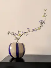 フラワーベース ガラス ヴィンテージ 上品 ダイニング リビング 生け花 インスタ映え インテリア雑貨
