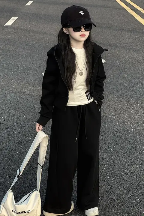 女の子用 アウター&パンツ【春秋向け・カジュアル・スタイル・運動対応】（セットアップ対応）