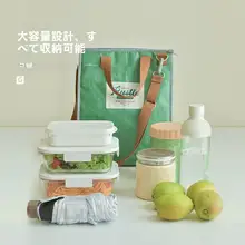 おしゃれで便利！防水防油の保温弁当袋【通勤用・手提げデザイン】