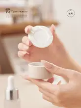 陶製ネイルブラシ洗浄カップ【蓋付き・水彩ネイルポリッシュ用】