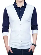 個性的デザインの長袖Tシャツ【シャツ襟・秋用・カジュアル】（セットアップ対応）