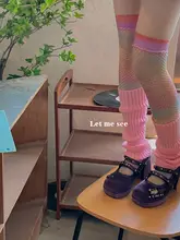 LET ME SEE 中筒ニットソックス【21色・秋冬用・バレエスタイル】
