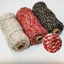 DIY用ツートンカラーの麻ひも【クリスマスツリーの装飾に最適】

