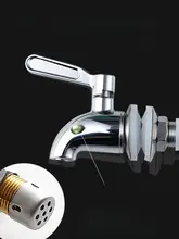 304ステンレス製キッチン用吐水栓【防飛沫・多機能・冷水用・ジュースサーバー付き】