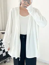 大きいサイズのUVカット通気性冷感日焼け防止ジャケット【夏用・薄手・アウトドア・バイク用】