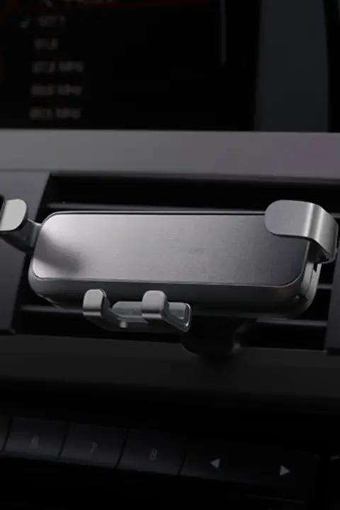 アルミニウム合金製 車載スマホホルダー【エアコン吹出口用・ナビゲーション対応】