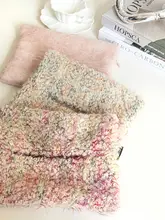 カラフルなウールのピンクのウールのタオルセット