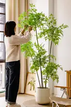 ナンテンバク サブステイナブルグリーン 大型室内装飾偽の木 植物装飾品