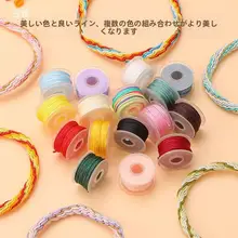 手作りビーズストリング【カラフル・極細タイプ・金属製パーツ付き】（セットアップ対応）