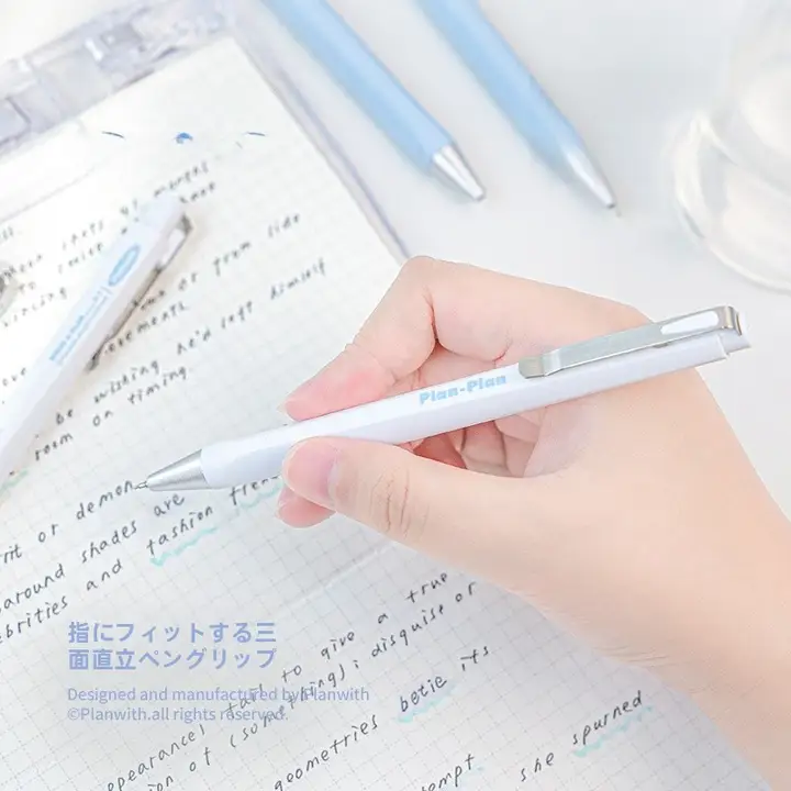ノック式中性ペン 0.5mm 学生 用 スピード乾燥 黒色 ボールペン サインペン