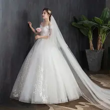 オフショルダー軽やかなチュールウェディングドレス【フレンチスタイル・高級感あるデザイン・小柄向け】