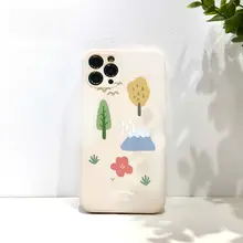 富士山イラストのシリコン製スマートフォンケース【iPhone15ProMax・iPhone14Pro・iPhone14対応】