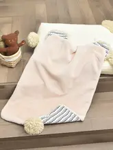 かわいいクマデザインのブランケット【極上の柔らかさ・水洗い可能】