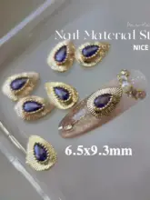 紫色のジルコンデザイン ピアス【レトロスタイル・金属製】