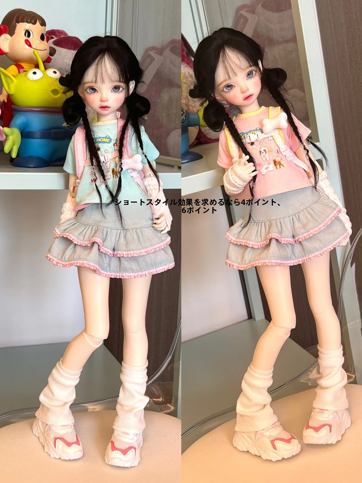 BJD用ドール衣装【普段使い・ショートスリーブ】：15cm・16cmぬいぐるみ服型紙に最適な上衣の技術的評価