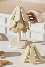 JOJO'S L. PD. シリコン製クリスマスツリー折りたたみコースター【耐熱・カフェ用】