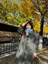 ReallyWhy ダブルカラーオーストラリアウール100% リバーシブルロングコート【スリム効果・3色展開】