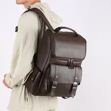 リュックサック【レトロデザイン・ビジネス・通学用・本革製・パソコン収納可】