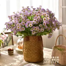 デザインフラワー 小雛菊風の造花【テーブル装飾用・ドライフラワー・清新な雰囲気】