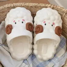 子供用サンダル【夏用・滑り止め・フリル付き・リトルシープデザイン】