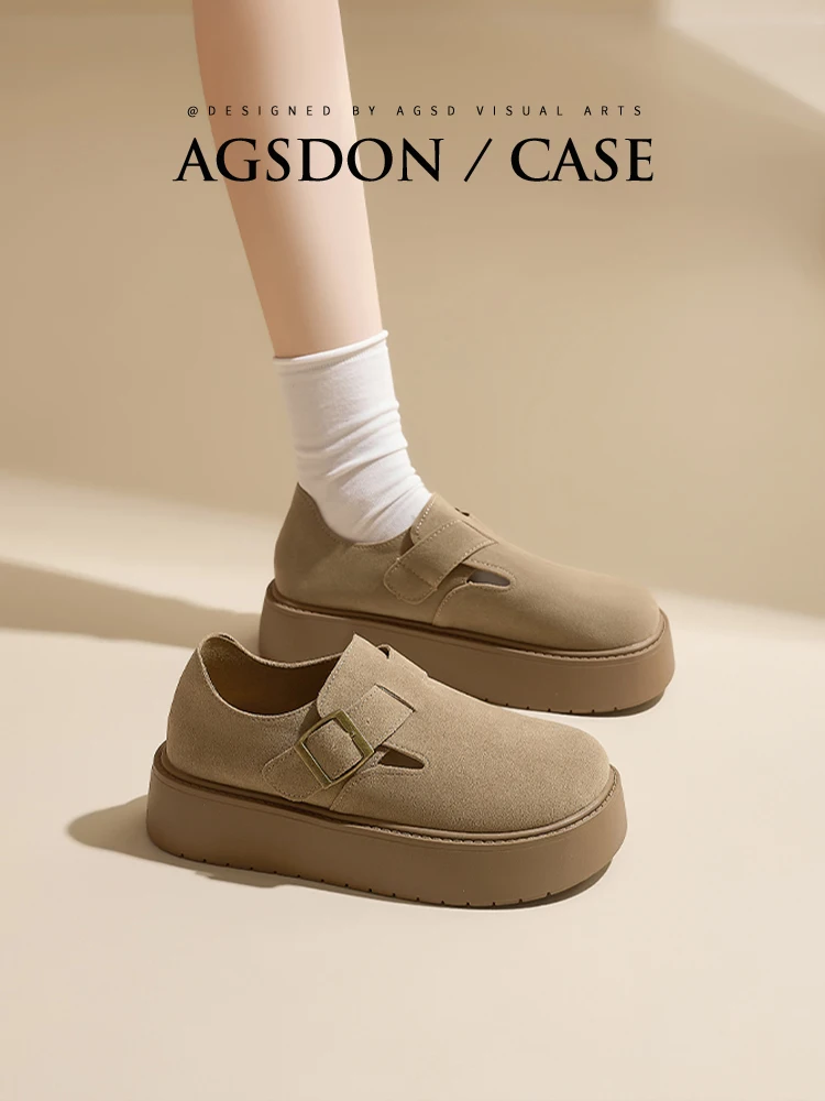 厚底ブーツ：Agsdon奥古狮登女性用全包型加绒カジュアルブーツの実用性と使い分け