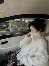 ASM ANNA アンゴラウールダブルジッパーケーブル編みニット
