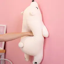 極上の柔らかさ！白鹅绒製 北極熊のぬいぐるみ【抱き枕・大きなサイズ】