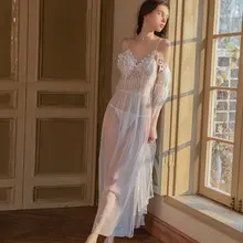 透け感のあるフレンチスタイルのキャミソールワンピース【プリンセス風・夏用・女性用】