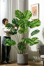 リアルなグリーン 椰子の葉 インテリア 用 リビング 最高級 装飾品