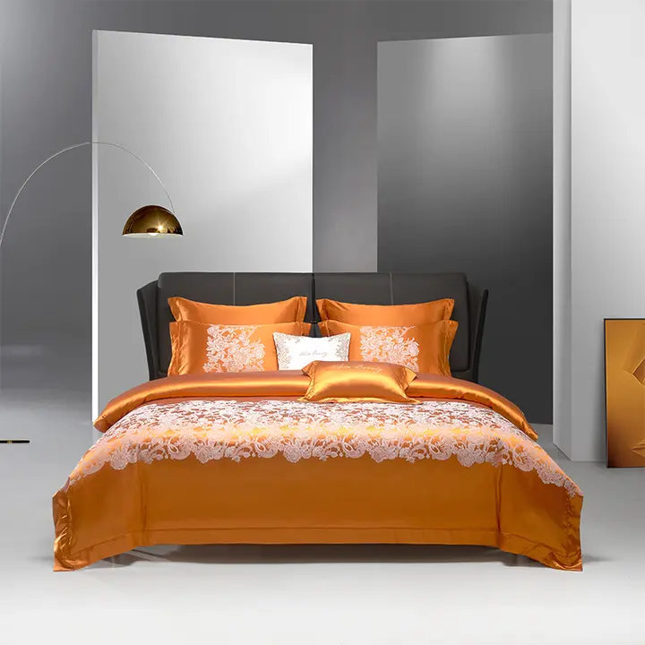 高級全棉織り柄四点セット【ベッドカバー・シーツ・クッションカバー付き・贅沢なデザイン】（セットアップ対応）