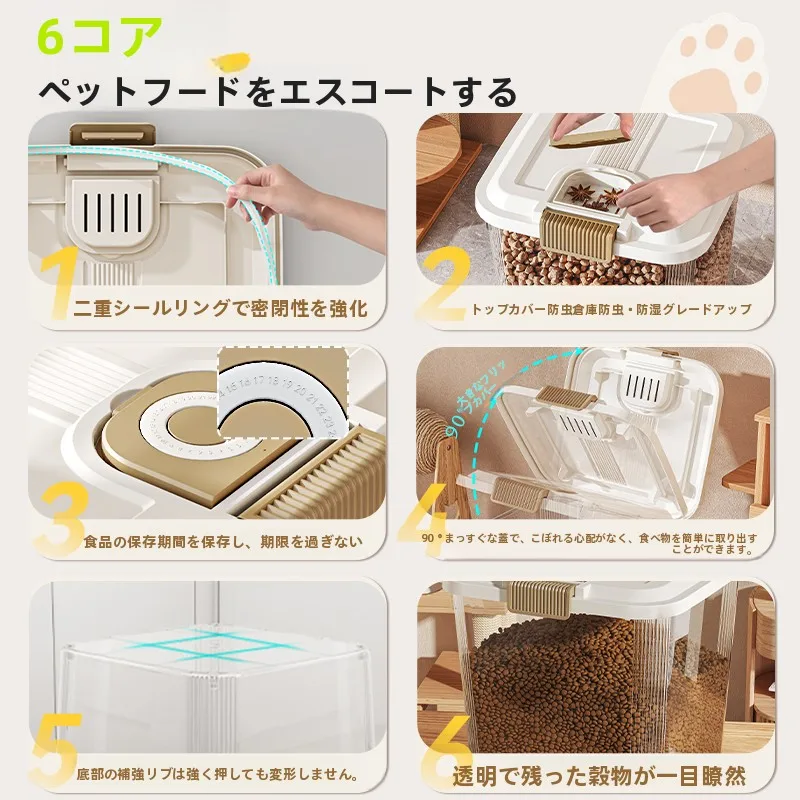 ペットフード保存容器：真空キャニスターの代替としての密閉性と防湿性の実証