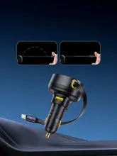 iPhone16用車載充電器【シガーソケット変換アダプタ・二口・専用ケーブル付】