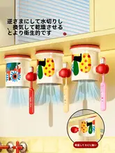 磁気吸着タイプの歯ブラシホルダー【倒立デザイン・水切れ機能付き・洗面器用】