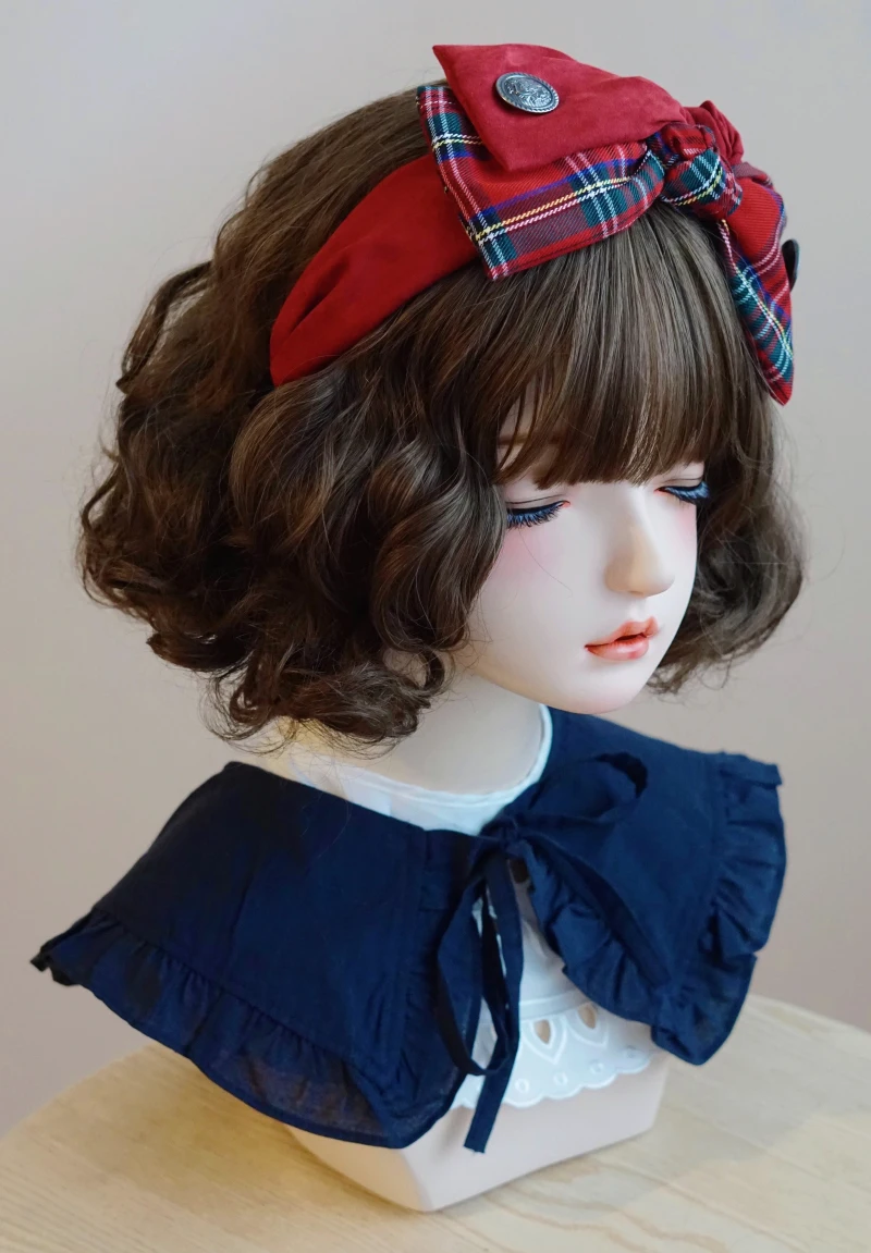 お宮参り ヘアバンド おすすめ：手作り大蝴蝶結ヘアバンド【スコットランドチェック・赤・ワインレッド】の実用性と選び方