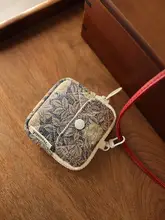 かわいいドットデザインの耳電話アクセサリー収納ポーチ【小型・ブルートゥース耳電話用】